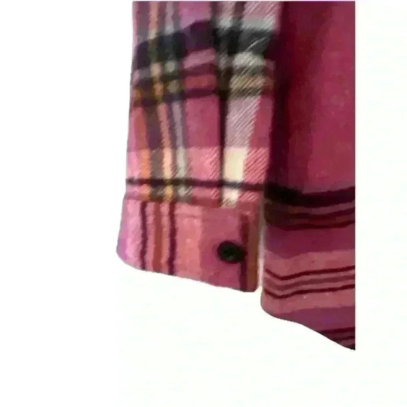 NWT Only Purple Plaid Flannel Oversized Shacket US 38 US Size 6 - Picture 7 of 15